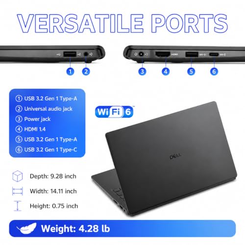 Image of Dell 15 Laptop Touchscreen, Intel Ultra 7-255U(12-Core), 640GB DDR5 20TB