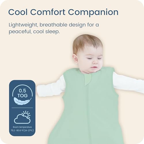 Image of Toddler Sleep Sacks 2T-3T-4T, 0.5 TOG Light Summer Wearable Blankets, Extra Long XL Sleeping Bags, 2 Pack