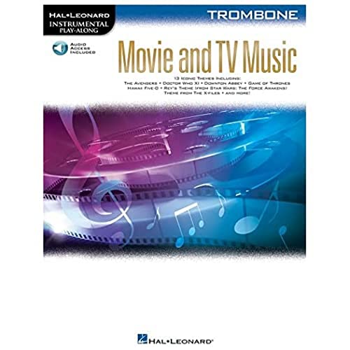 Movie and TV Music for Trombone: Instrumental Play-Along Series (Hal Leonard Instrumental Play-along)