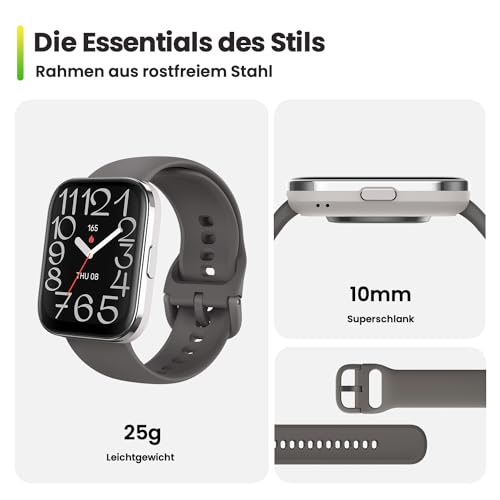 Amazfit Bip 5 Unity Smart Watch Fitness-Aktivitäts-Tracker mit 11-Tage-Akku, 120+ Sportmodi, Bluetooth-Telefonanrufe, Gesundheitsüberwachung, anpassbare Watch Faces