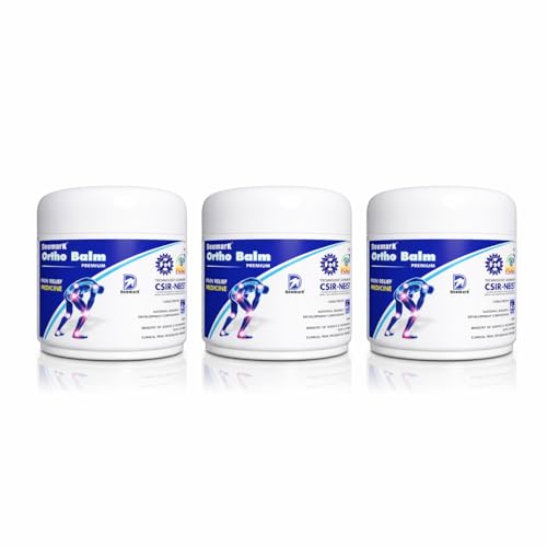 Image of Deemark Ortho Balm Natural Pain Relief Balm for Muscle & Joint Pain | 100% Ayurvedic Formula | Suitable for Sports & Gym related injuries |50 g (Pack of 3)