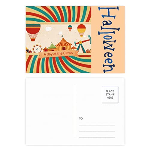 Cartes remerciement Halloween mystère du cirque pour partager vos émotions