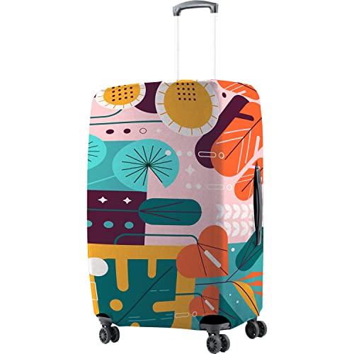 Image of Nasher Miles Polyester 65 (24 Inch) Medium Protective Luggage Cover - Summer Design