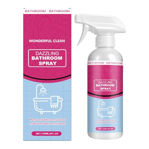 EIHI Nettoyant en mousse polyvalent pour salle de bain,Nettoyant salle de bain,Agent de nettoyage détartrant puissant pour baignoire,Spray détartrant pour robinetterie, carrelage, verre