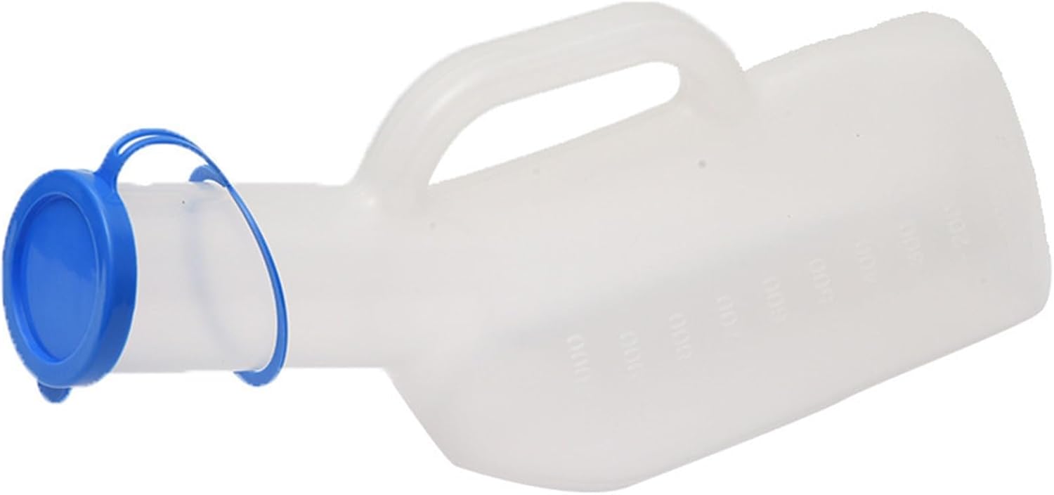 Urine Bottle，Male Urinal Male Urinal Bottles with Spill Proof Portable Urinals for Men Nighttime Pee Bottle, Bedside Pee Container Container for Hospital Traveling, Camping Pee Jug
