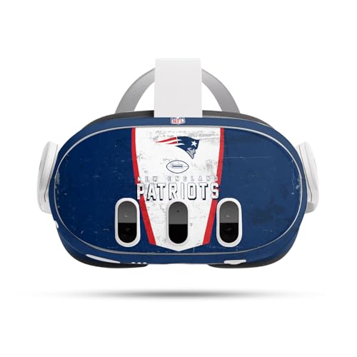 Autocollant Meta Quest 3 NFL Patriots Vinyle Haute Qualité Anti-Rayures Head Case
