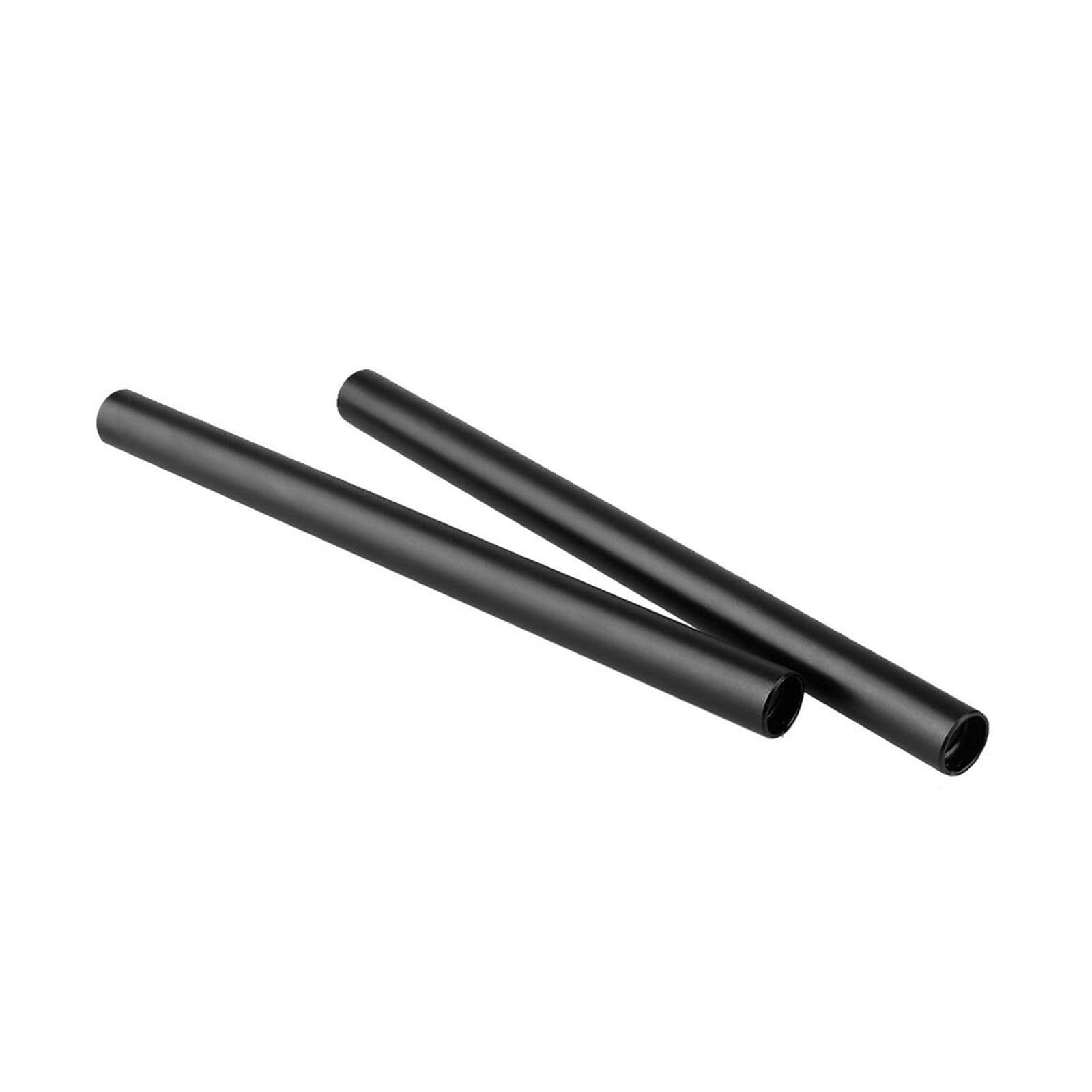 Aste tonde compatte da 2 da 15 mm 20 cm, Black