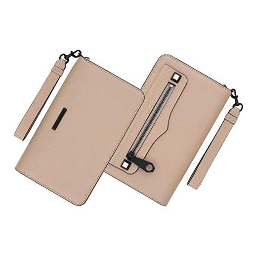 Rebecca Minkoff Regan Universal iPhone Plus Leather Wristlet Wallet, Nude