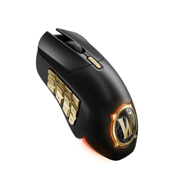 SteelSeries Aerox 9 Wireless: World of Warcraft Edition — Free in-Game Item — MMO Gaming Mouse — 18 Programmable Buttons — Lightweight — Bluetooth/2.4GHz — 18K DPI TrueMove Air Sensor