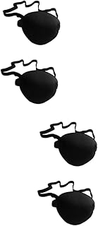 Abaodam 4 Peças Adereços De Cosplay De Festa Pirata Tapa-Olho De Festa Um Tapa-Olho Amblipia Tapa-Olhos Tapa-Olhos Vendas Para Tapa-Olhos Para Adultos Roupas 3D Maquiagem O Preguiçoso