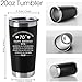 Calltoge1956 Inspirational 70th Birthday Gifts for Women Men 20oz Stainless Steel Black Travel Car Tumbler Mug Behind You All Your Memories Before You All Your Dreams 70 Years Old Present