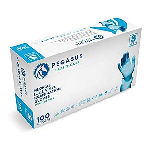 Pegasus Healthcare Blue Vinyl Examination Gloves Cover