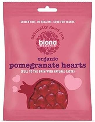 Biona Organic Vegan Pomegranate Hearts 75g-10 Pack image 4
