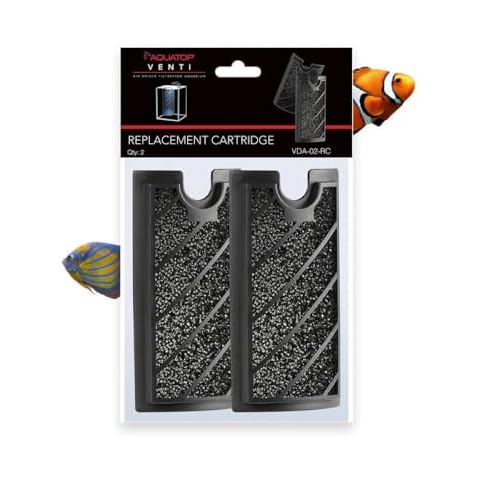 Aquatop Replacement Carbon Cartridge for Venti VDA-02, 03, & 04 – Controls Toxins & Odors – Easy to Install – for Freshwater & Saltwater Cover