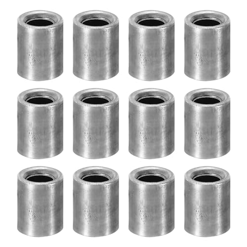 PATIKIL M4スチールスペーサー 24個 メタルスペーサー スチール4mm ID x 8mm OD x 10mm L 炭素鋼スペーサースクリュースタンドオフ 1/6inまたはM4スクリューボルト用