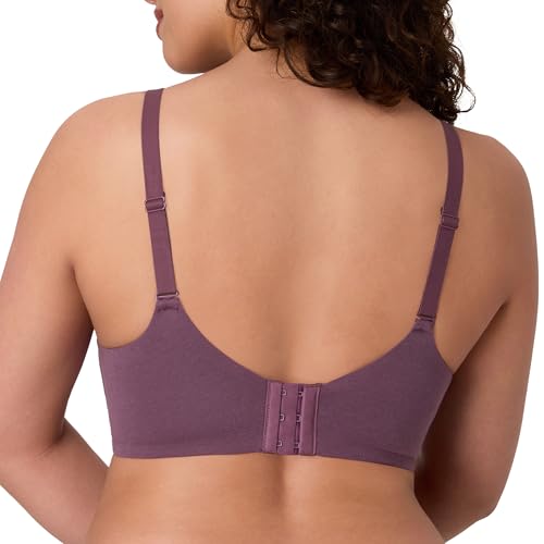Image of Bali Women's Wireless Bras for Women - Breathe Lace Cotton Modal No Underwire Bra, Adjustable T-Shirt, Plus Size