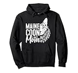 maine coon mom kitty gatto amante gatto gatto gatto animale razza animale felpa con cappuccio