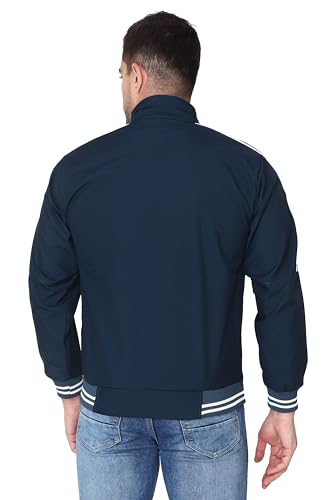 Image of TrapNation Full Sleeve Polyester Full Zip with Pocket Solid Men's Sports Jacket
