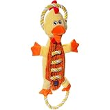 CHARMING 61173 Ropes-A-Go Go-Chicken Squeak Toys