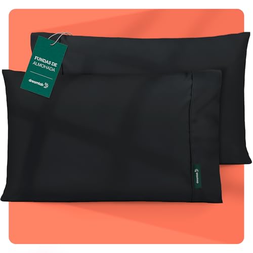 El Mejor Listado de Fundas decorativas para almohada los más recomendados. 43 Dreamlab 2 Pack de Fundas de Almohada Premier 1800 Collection | Fundas de Almohada de Microfibra de Lujo de Doble Cepillado, Hipoalergénicas | 2 Piezas Tamaño Individual: 51 cm x...