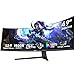 Gawfolk 49 Zoll Gaming-PC-Monitor, 1500R, Ultra-Large, gebogen, DQHD (5120 × 1440), 165 Hz
