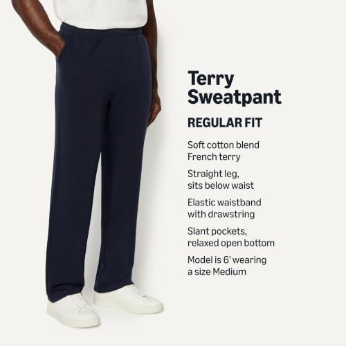 Image of Amazon Essentials Men's Regular Fit French Terry Open Bottom Sweatpants