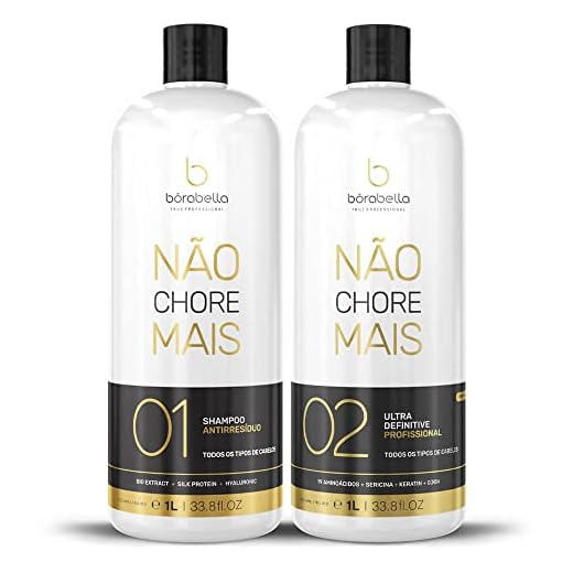 BORABELLA Kit Progressiva Não Chore Mais Tratamento 1000Ml