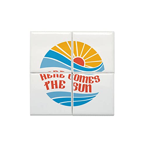 Carreaux céramique Here comes the Sun avec motif instrument musique pour déco murale