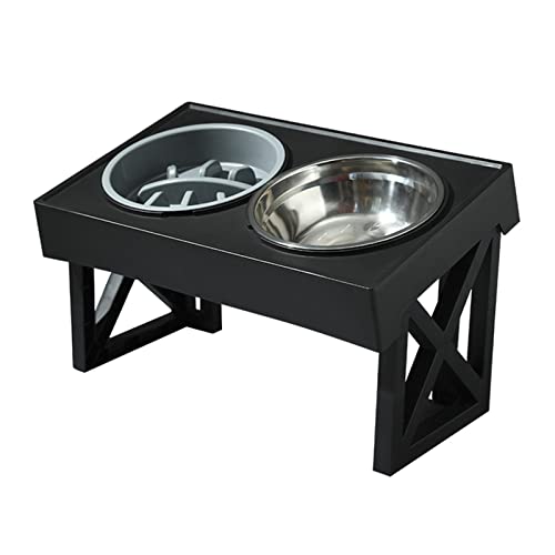 XISAOK Tilt Dogs Bowl Dogs Bowls with Stand Slow Feeders Dogs Raised Bowls Dogs Slow Feeders Bowl Cats Bowl Dogs Feeders Bowl