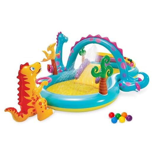 Intex Dinoland Inflatable Play Center, 119in X 90in X 44in, for Ages 2+