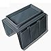 Produktbild Sofa Armlehne Organizer Sofa Tasche Sofatablett Ablage Oxford Couch Sessel Stuhl hängen Aufbewahrungstasche für Buch, Magazin, Handy, Fernbedienung,Grau