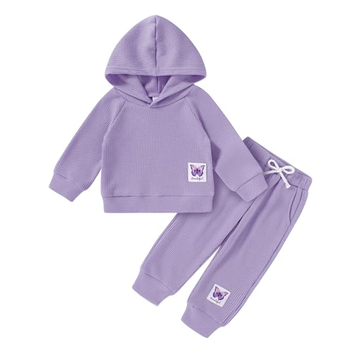 Image of YOUNGER TREE Baby Girl Clothes Toddler Fall Winter Outfits Sweatshirt pants Sweatsuits for Infant Girl Baby Girl Clothing