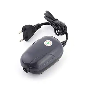 RS Electrical Plastic Super Silent Low Noise Single Aquarium Air Oxygen Pump for Fish (RS-290) by Visual Arrest