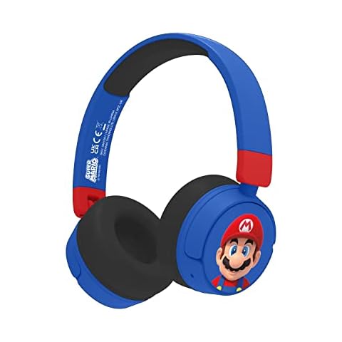 OTL Technologies SM1001 Super Mario Wireless Kids Headphones - Blue Cover