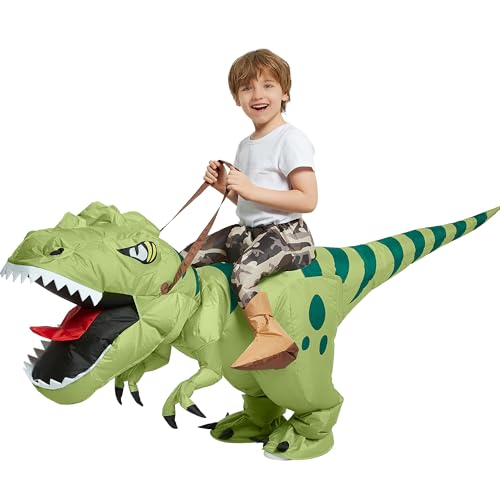 Disfraz Inflable de Dinosaurio T Rex para Niños miniatura 4