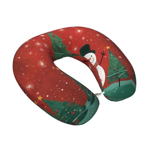 Almohada de espuma viscoelástica para viaje ajustable miniatura 2