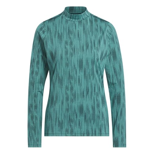Haut jacquard à manches longues de golf vêtement de sport col montant adidas Ultimate365
