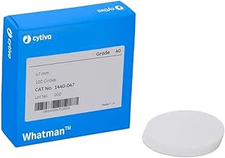 Whatman 1440-185 Ashless Quantitative Filter Paper, 18.5cm Diameter, 8 Micron, Grade 40 (Pack of 100)