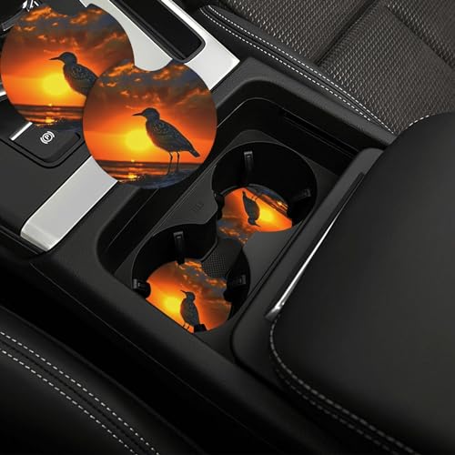 Portavasos para Auto 2 Piezas Neopreno Negro miniatura 1