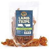 Pack Approved Lamb Tripe - Single Ingredient & Dehydrated Dog Treats - Lamb Treats for Sensitive Stomach - No Hide Dog Chews Tripe - 10oz