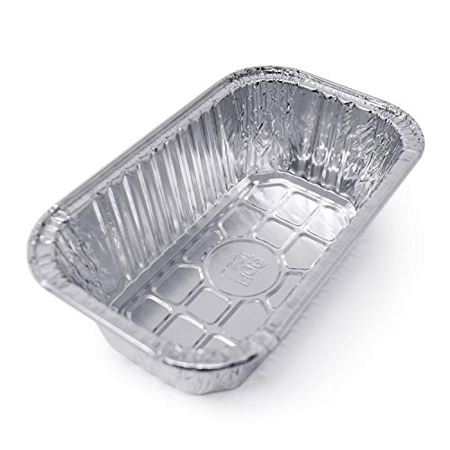 (120 Pack) Premium 1-LB Bread Loaf Baking Pans l Mini 6" x 3.7" x 2" l Extra-Heavy Duty l Disposable Aluminum Foil Oven Safe Sturdy 1-Pound Small Bread Tin