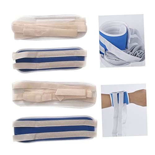 Healeved 4 Pcs mãos cintas de retenção de pés banda de restrições de braço restrições de perna restr