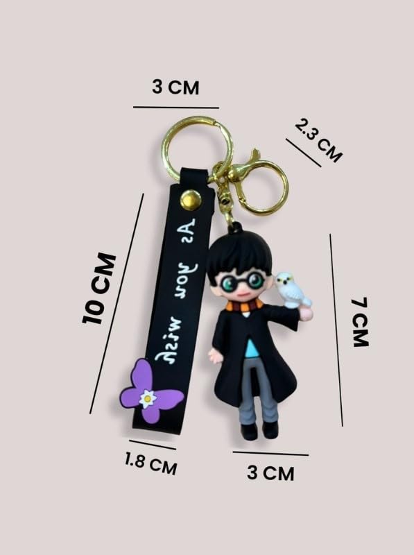 Image of Cute 3D Keychain | Keyring & Quirky Bag Charm | Hard Silicone, Unbreakable | Travel Essential | Kids Friendly | Strap & Bag Hook
