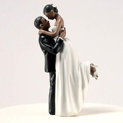 Weddingstar 9314 True Romance Dark Skin Tone Porcelain Figurine Wedding Cake Topper thumb #2