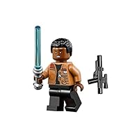 Lego Finn minifigure Star Wars Force Awakens - includes blaster and lightsaber