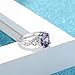 Fujiuia 925 Sterling Silver Heart Ring for Women, Heart Band Dainty Engagement Ring Promise Wedding Rings Jewelry