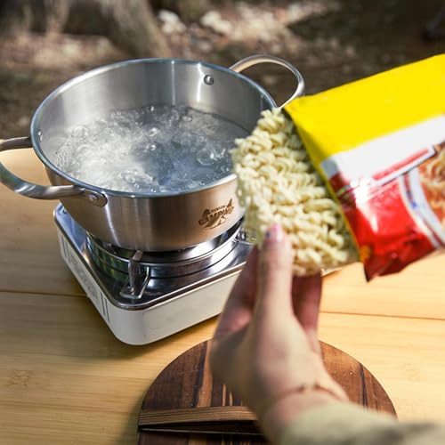 Marmite de camping robuste en acier pour backpacking