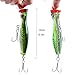 GudGmtoy 3Pcs Floating Lure Popper Bait Topwater Angelköder Große Popper Angelköder Salzwasserfischen Künstliche Hartköder Bass Thunfisch Popper Köder für Wolfsbarsch, Hecht, Barsch, Muskie 13cm