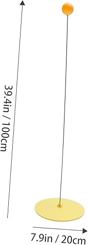 Miniatura 7 de INOOMP 2 juegos de tenis de mesa entrenador de interior juguetes portátiles de tenis de mesa para niños equipo de práctica de tenis de mesa