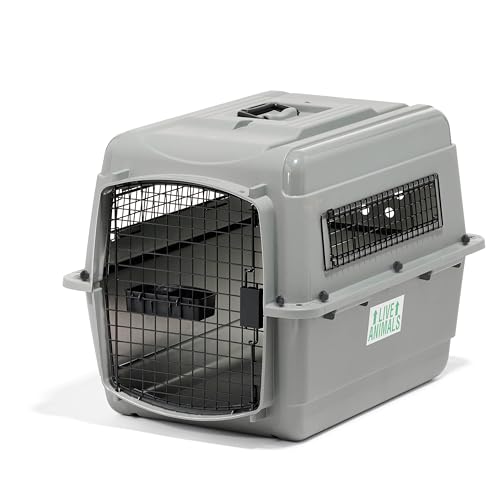Petmate 00200 Transportin Sky Kennel 28, 71,12 L x 52,07 B x 54,61 H cm, Grau
